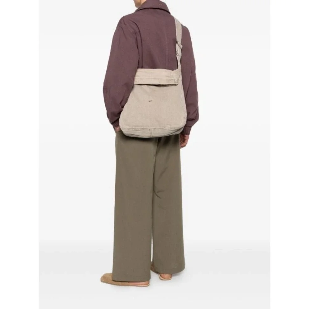 Our Legacy Sling Shoulder Bag Beige Organic Cotton Adjustable Strap NEW